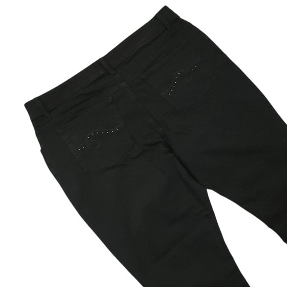 Rider By Lee Indigo Woman Plus Size Black Pant (Sz 20W M) - Picture 5 of 8